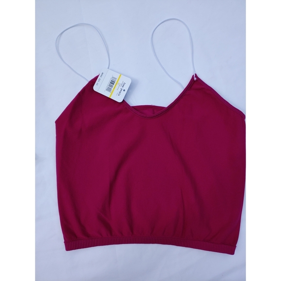 🆕Free People Brami Skinny Strap Fuschia M/L - Picture 2 of 8